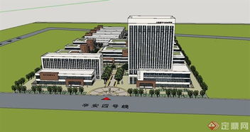 现代工厂办公区建筑规划设计 数字化模型在建筑工程中的应用
